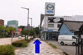 大正琴のナルダン楽器への道順写真8