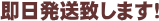 即日発送致します